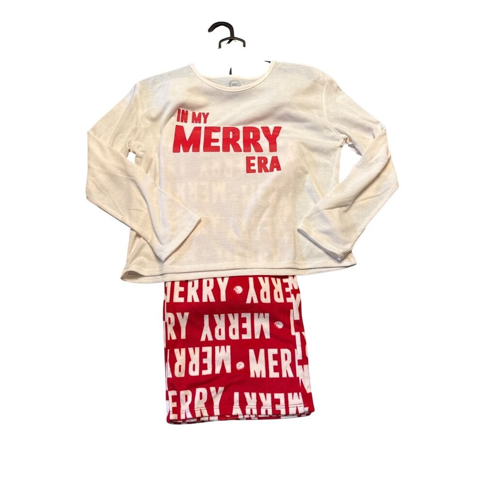 In My Merry Era Red & White Long Sleeve Pajama Set